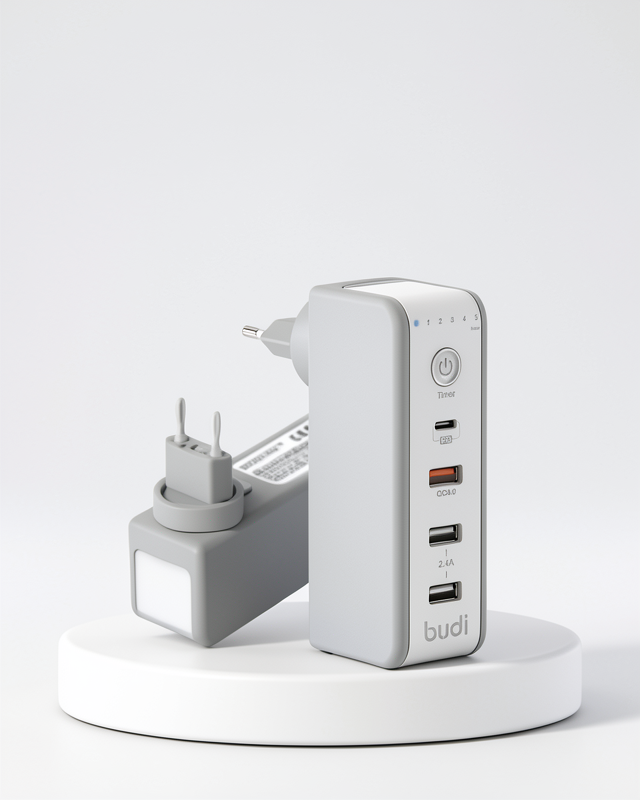 Zaman Ayarlı ve Hızlı Şarj Özellikli USB Şarj Adaptörü
