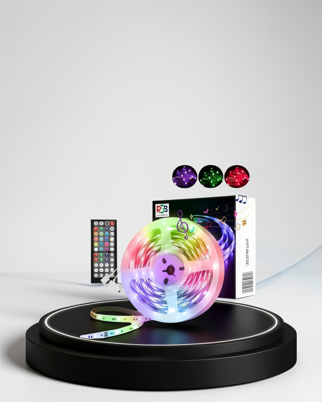 Sese Duyarlı RGB Aydınlatma için 10M Bluetooth Kontrollü Smart Şerit Led