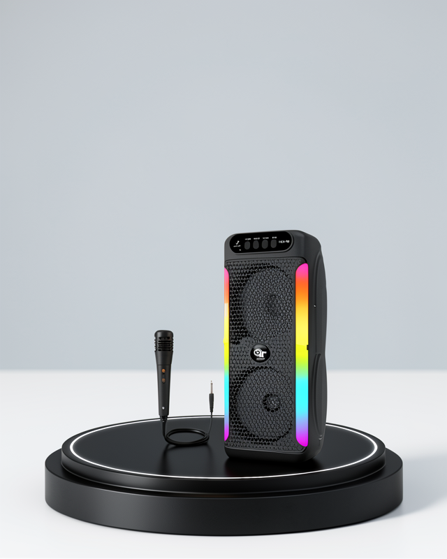 RGB Işıklı Bluetooth Ses Sistemi ile Çift 4 inç Hoparlör