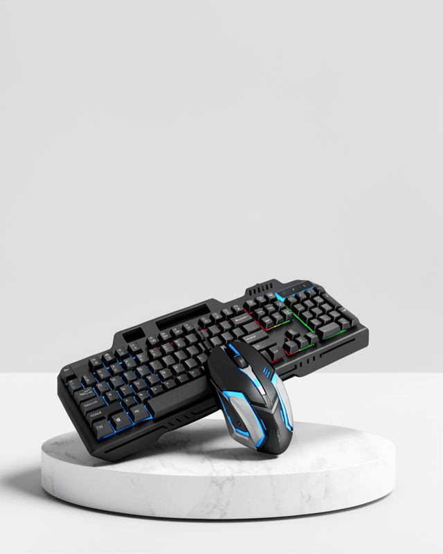 Mekanik Hissiyat ve Maksimum Kontrol ile RGB Aydınlatmalı Oyuncu Klavye Mouse