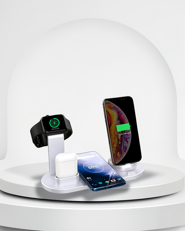 Tüm Apple Cihazları İçin 4'ü 1 Arada Şarj Ünitesi – iPhone, Apple Watch ve AirPods Uyumlu