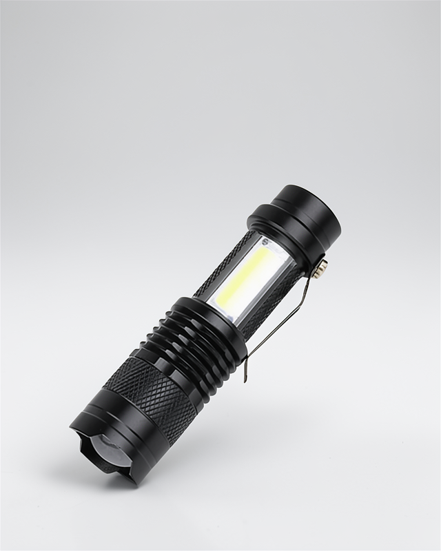 14500 Pil ile Şarjlı LED Mini El Feneri - 4 Işık Modu