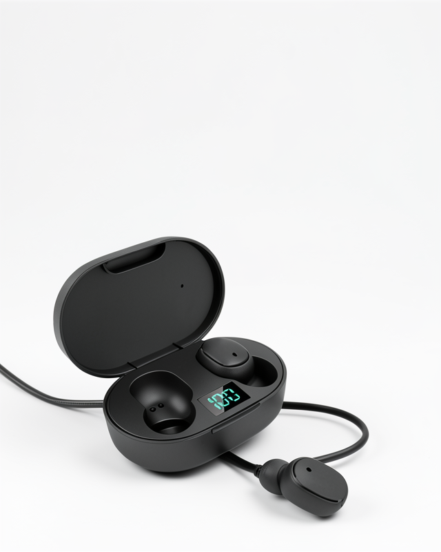 Bluetooth Bağlantılı Dokunmatik Kontrol Kulak İçi Mikrofonlu Kulaklık Dijital Göstergeli