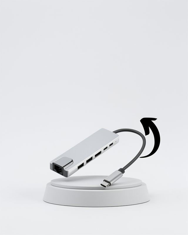 USB Type-C 8 In 1 Hub Dönüştürücü Çoklayıcı - Macbook Pro/Air Uyumlu