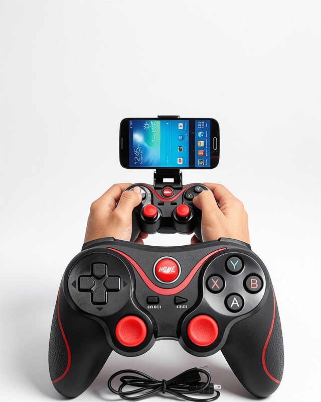 Bluetooth Bağlantılı X3 Standlı Oyun Kolu, Android Uyumlu Game Stick Gamepad