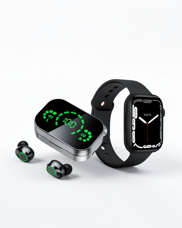 Akıllı Saat ve Uygun Fiyatlı Kaliteli Bluetooth Kablosuz Kulaklık AMOLED Ekran