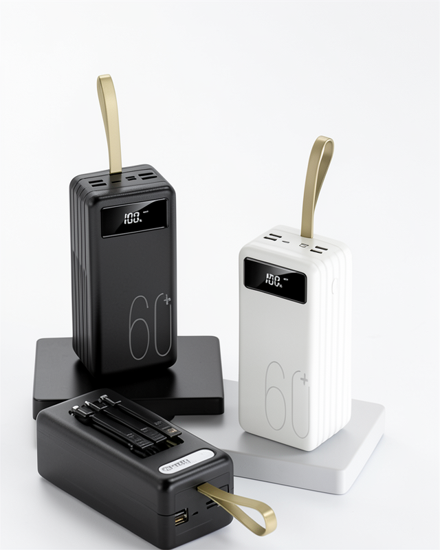 Dijital Göstergeli 4 Portlu Taşınabilir 60.000 MAH Powerbank