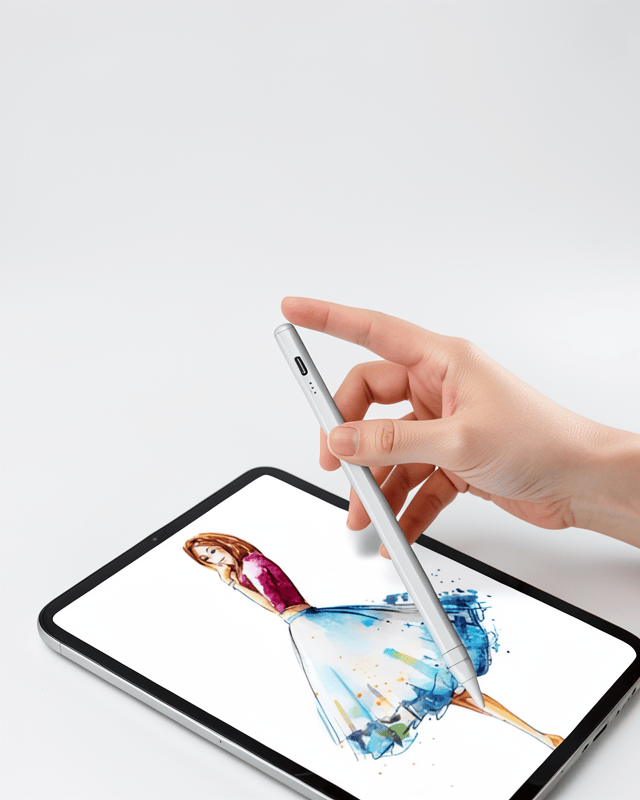 Dokunmatik Kalem Stylus Pen Tablet Kalemi Android ve iOS Uyumlu Şarjlı