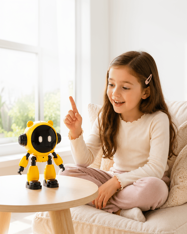 Yapay Zeka Robotu Çocuklar İçin 40 Dil Destekli Konuşan Eğitici Akıllı Robot