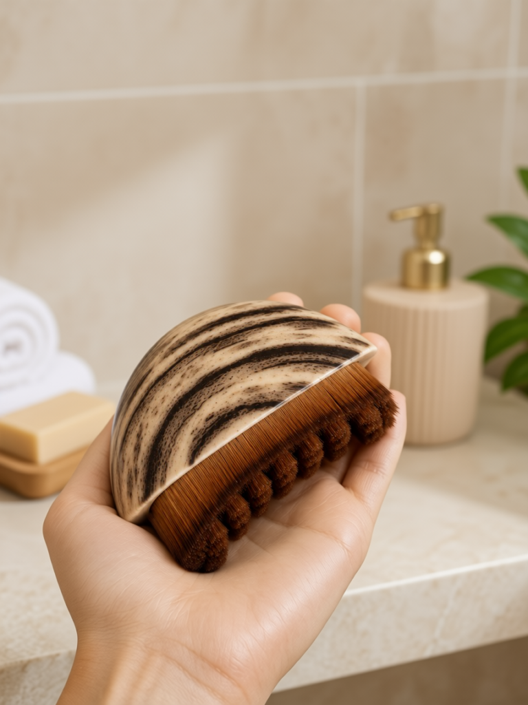 Banyo Masaj Fırçası Yumuşak Kıllı Ergonomik Vücut Temizleme Fırçası