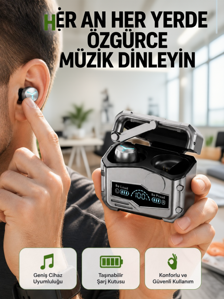 Düşük Gecikmeli Kablosuz Kulaklık – Oyun ve Müzik Modu Destekli Yeni Nesil