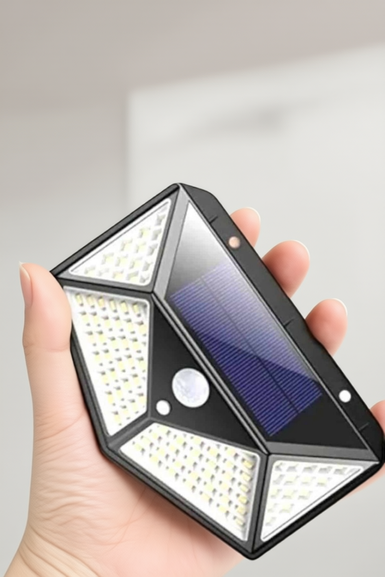 Güneş Enerjili Bahçe Aydınlatma Lambası Solar 100 Led Lamba