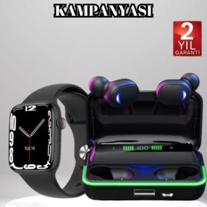 Ucuz ve Kaliteli Kulaklıklı Saat Seti Bluetooth Bağlantılı Akıllı Saat ve Kulaklık