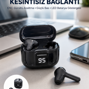 Yeni Nesil Ultrapods Pro Bluetooth Kulaklık Extra Bass Yüksek Mikrofon Kalitesi
