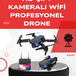 2.4G 4CH Katlanabilir Drone 100 Metre Uçuş Mesafeli