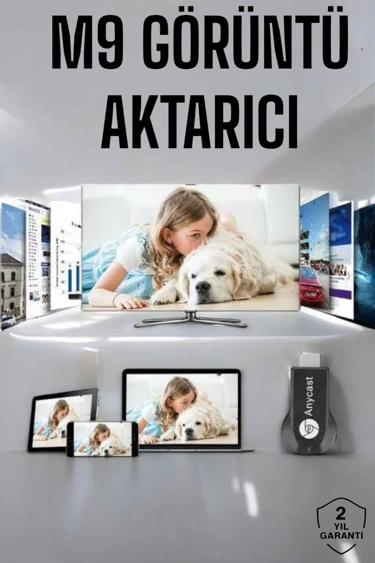 Anycast M9 Plus HDMI TV Kablosuz Ses ve Görüntü Aktarıcı
