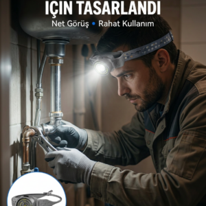 Yüksek Parlaklıklı LED Kafa Feneri Gece Çalışmaları İçin Yüksek Parlaklıklı