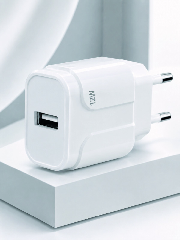 Pratik ve Kompakt Tasarımlı 12W USB Telefon Şarj Adaptörü