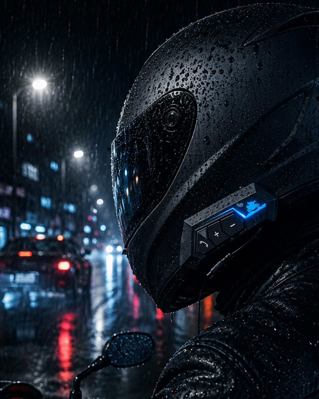 Kablosuz Motosiklet Kask Kulaklığı Bluetooth Mikrofonlu Sürüş Sistemi