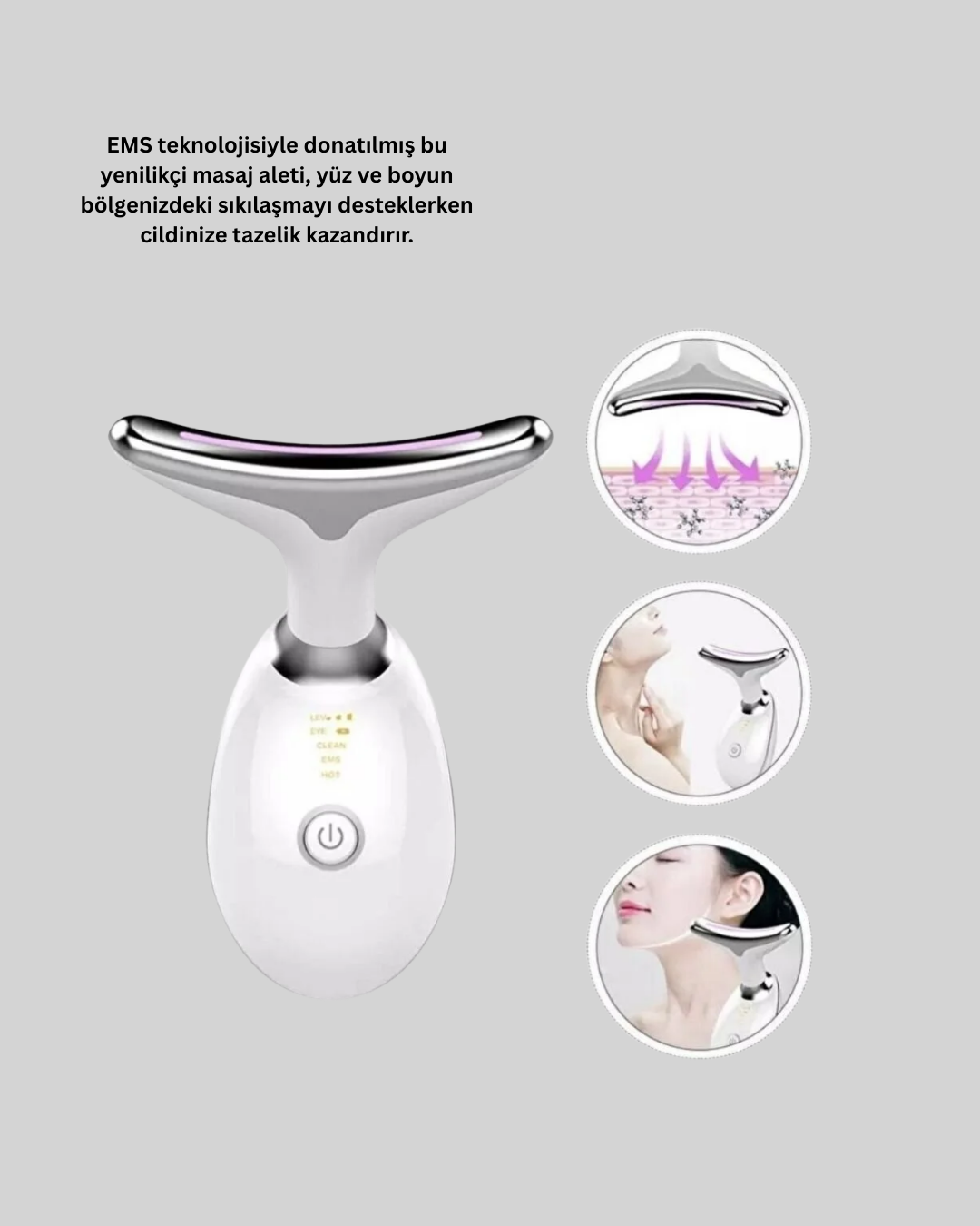7 Renkli LED Cilt Yenileyici Masaj ve Bakım Cihazı Yeni Nesil