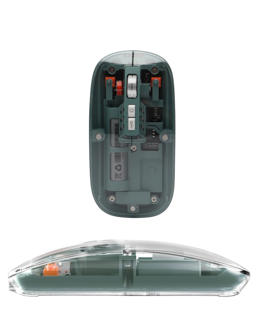 Pilli Kablosuz Mouse Bluetooth ve USB Uyumlu Sessiz Tıklama Yeni Nesil