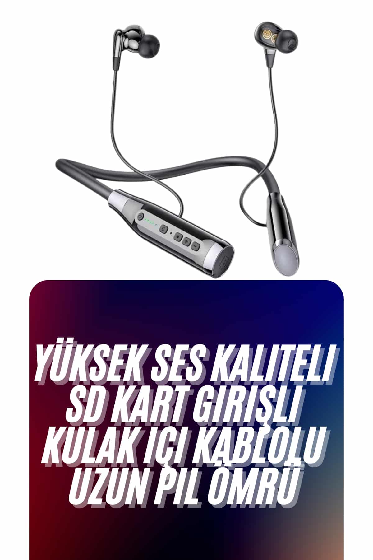 Kablolu Bluetooth Kulaklık Kulak İçi 120 Saat ANC Özelliği Uzun Ömürlü
