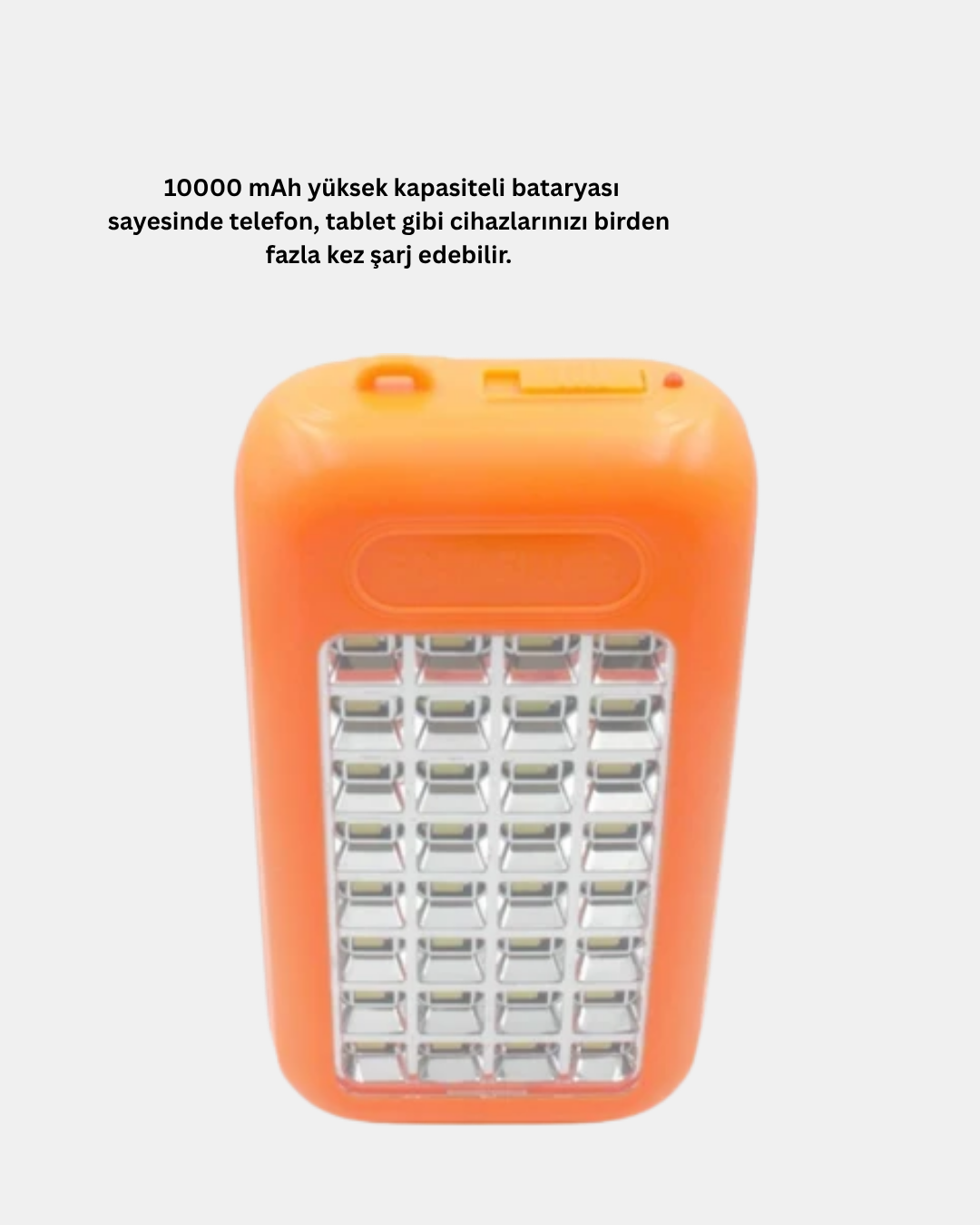 10000 mAh Güneş Enerjili Powerbank ve LED Kamp Lambası