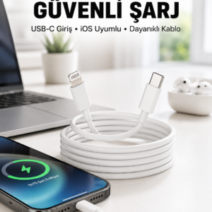 İOS Uyumlu 8 X Xs Xr 11 12 13 14/Pro Max Mini Plus Şarj Kablosu Yeni Nesil