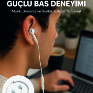 Kablolu Type C Kulak İçi Kulaklık Kristal Netliğinde Ses Kalitesi Yeni Nesil