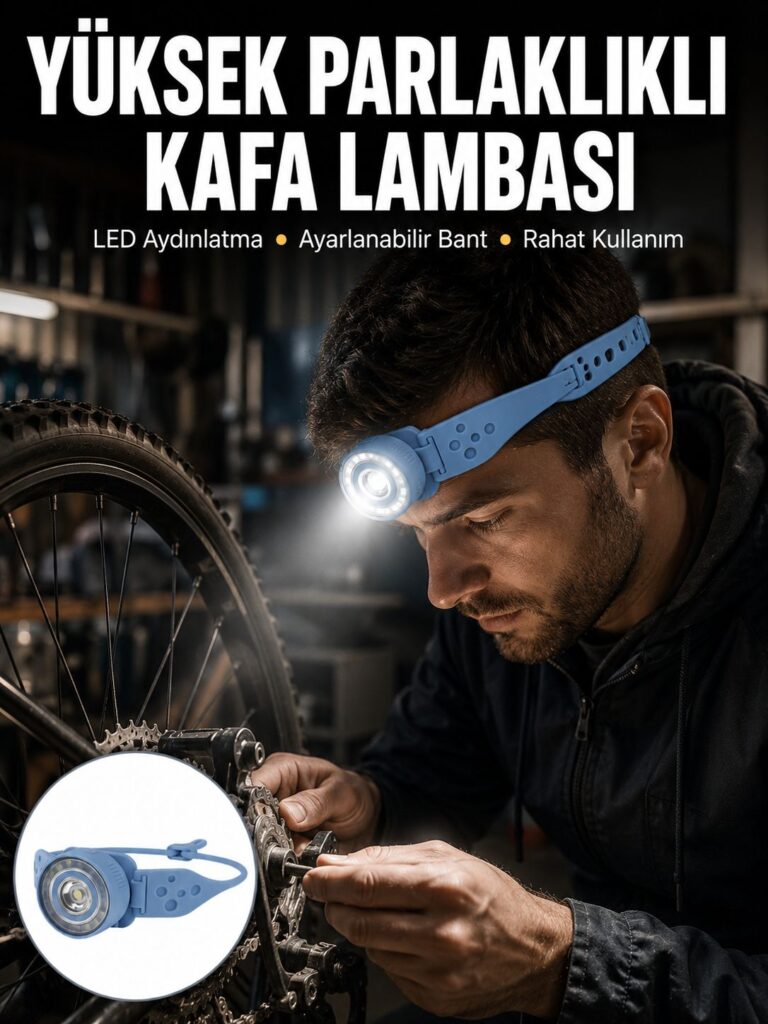 Hafif ve Taşınabilir Kamp Kafa Lambası Ayarlanabilir Işık Yeni Nesil