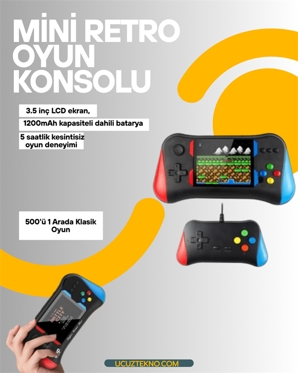 Şarjlı Taşınabilir Oyun Konsolu – X7M Retro Game Box