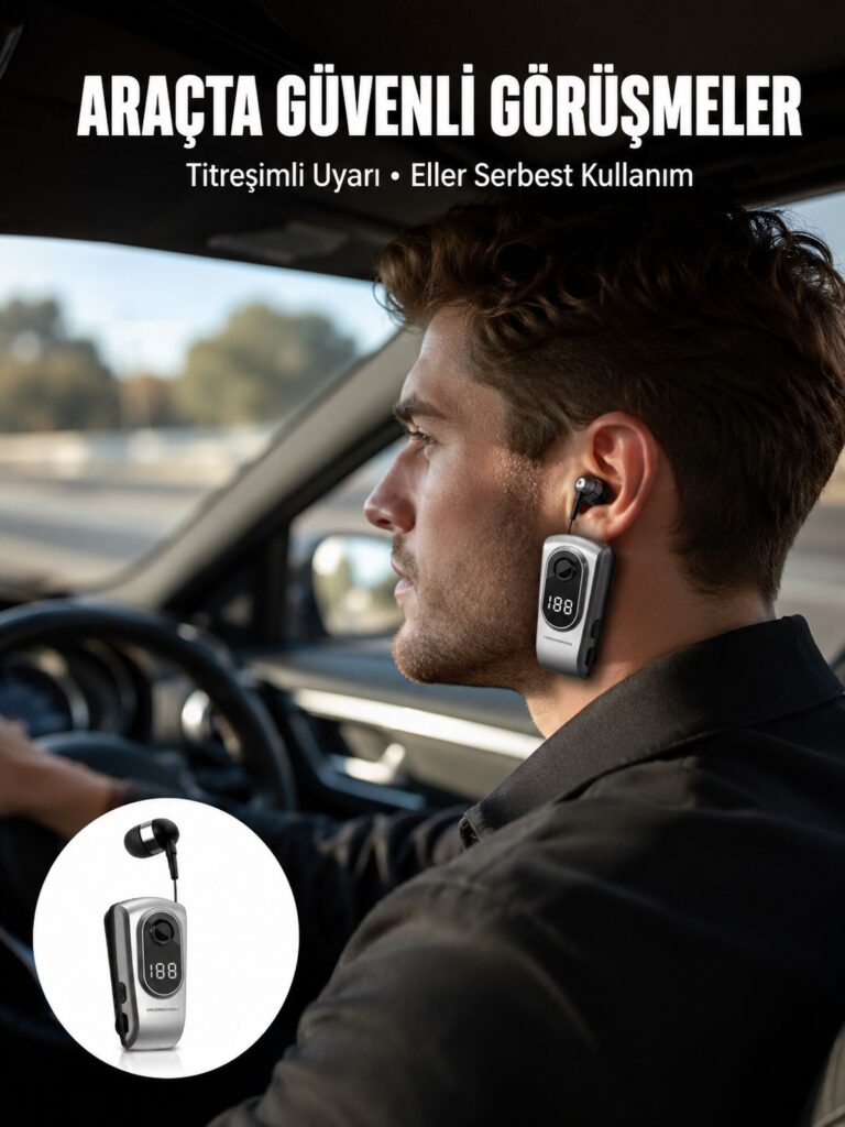 Kablosuz Bluetooth 5.2 Kulaklık – Titreşimli Uyarı ve Uzun Pil Ömrü Yeni Nesil