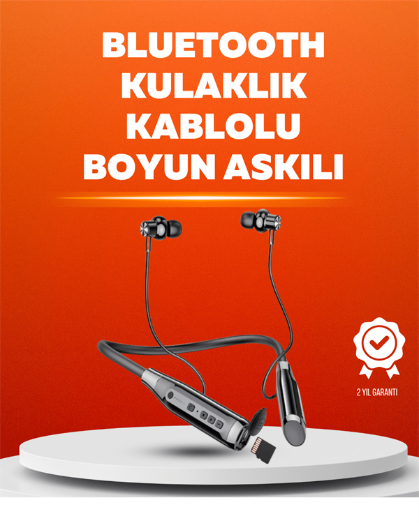 Manyetik Başlıklı Bluetooth Kulaklık – 120 Saat Şarjlı, Konforlu Tasarım