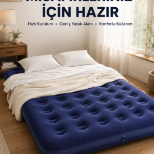 Kamp ve Festival İçin Şişirilebilir Yatak Çift Kişilik Sağlam Yapı