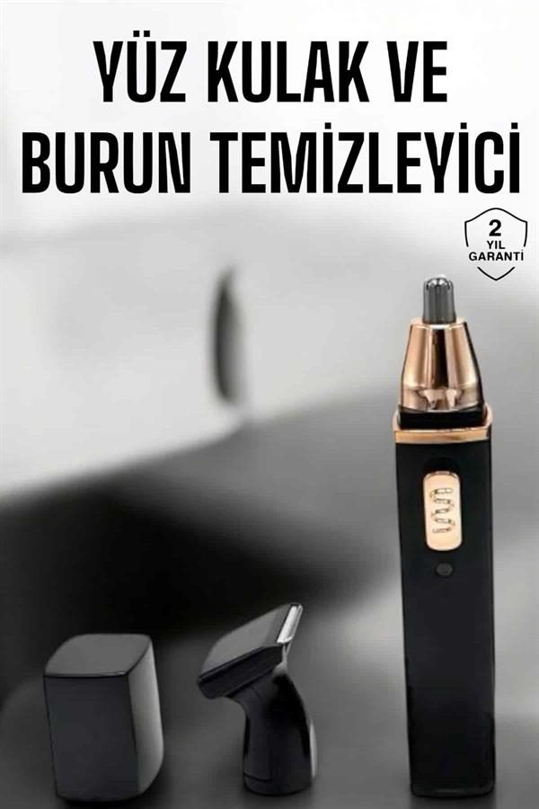 Seyahat Tipi Mini Taşınabilir Siyah Burun Kulak Yanak Kıl ve Tüy Temizleme Makinesi