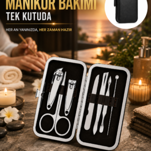 Evde Profesyonel Tırnak Bakımı İçin 7 Parça Premium Bakım Seti