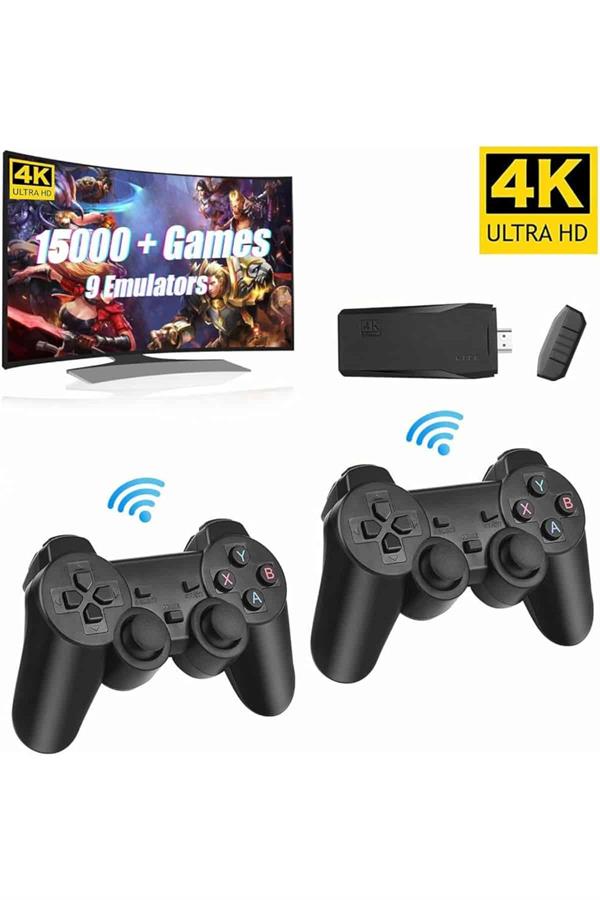 Retro Game Stick Çift Kol Kablosuz Atari Oyun Konsolu 2.4g Uyumlu