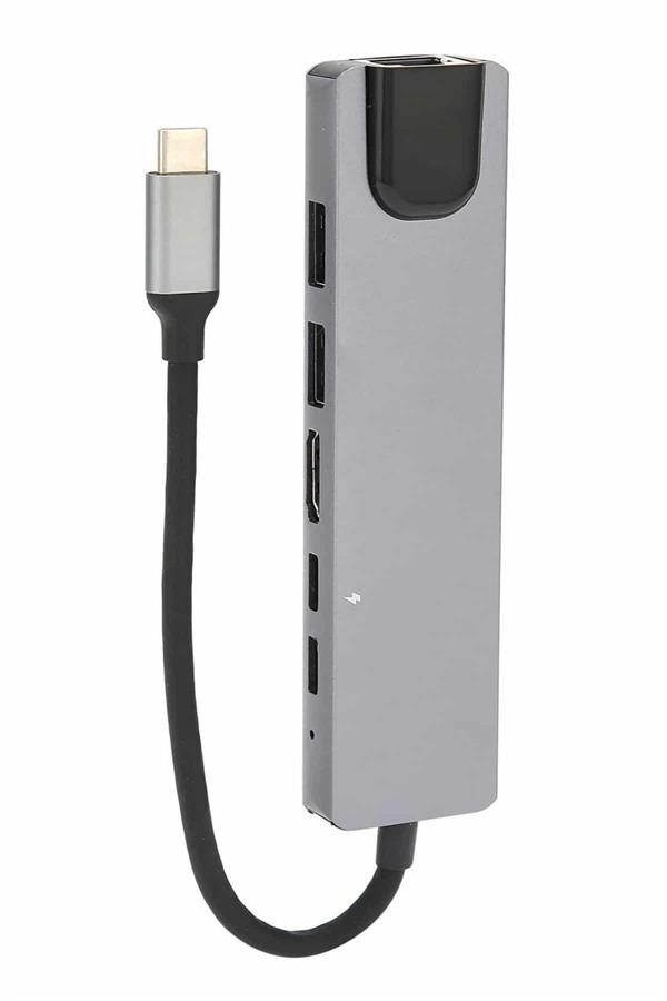8 Port Çoklayıcı Macbook Ile Uyumlu Çoğaltıcı Type-C dönüştürücü TF SD kart