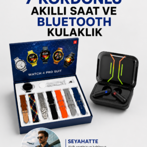 2025 Model Kablosuz Kulaklık ve Yeni Nesil Akıllı Saat Metal Kayış Plastik Kayış