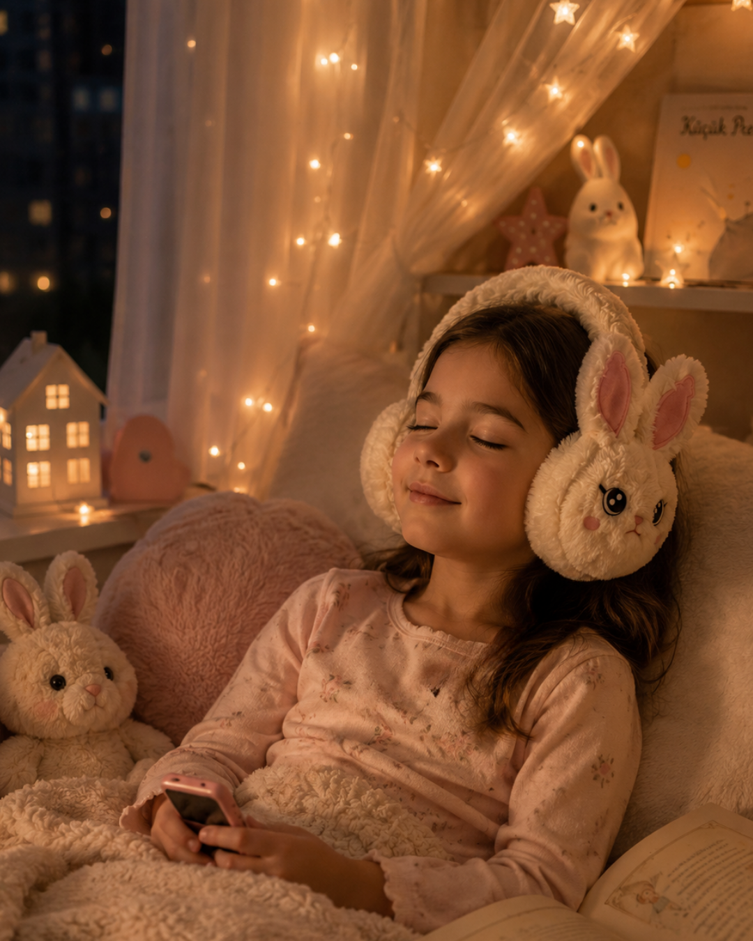 Kablosuz Peluş Bluetooth Kulaklık Yumuşak Tasarım ve TF Kart Desteği