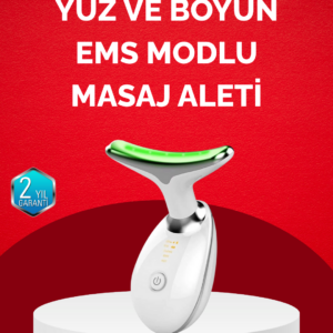 USB Şarjlı LED Işık Terapili Yüz Boyun Bakım Cihazı