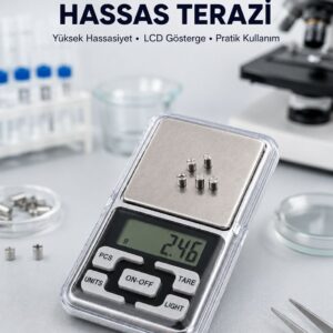 Hassas Tartım İçin Dijital Cep Terazisi Sayma Modlu