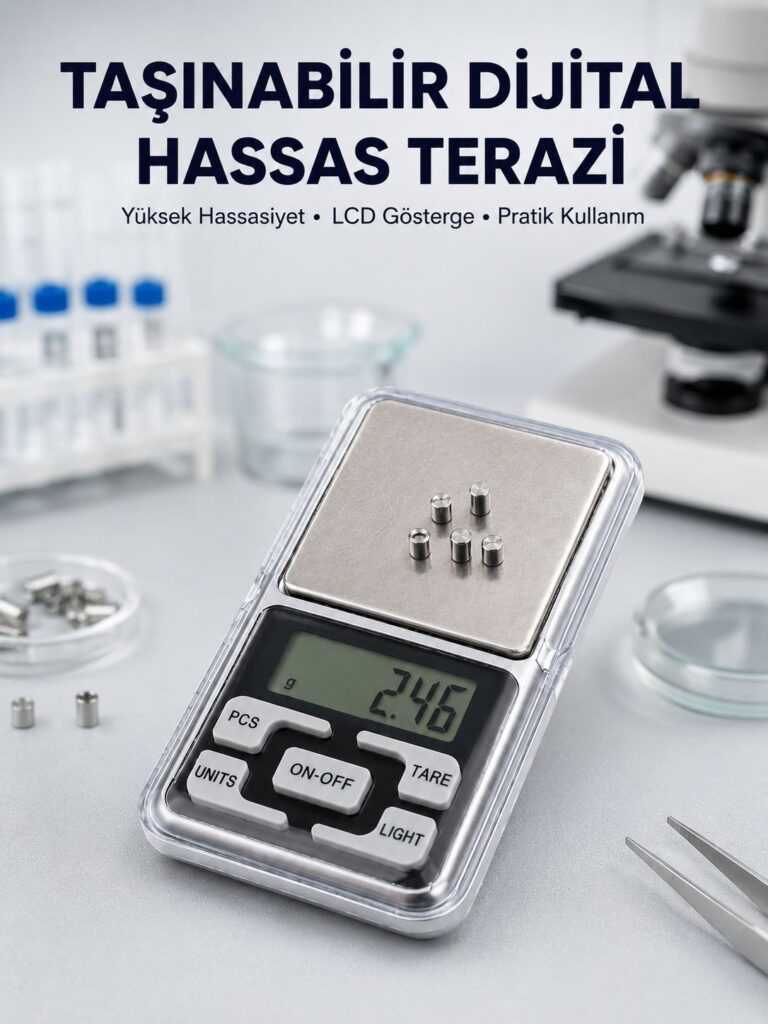 Hassas Tartım İçin Dijital Cep Terazisi Sayma Modlu Yeni Nesil