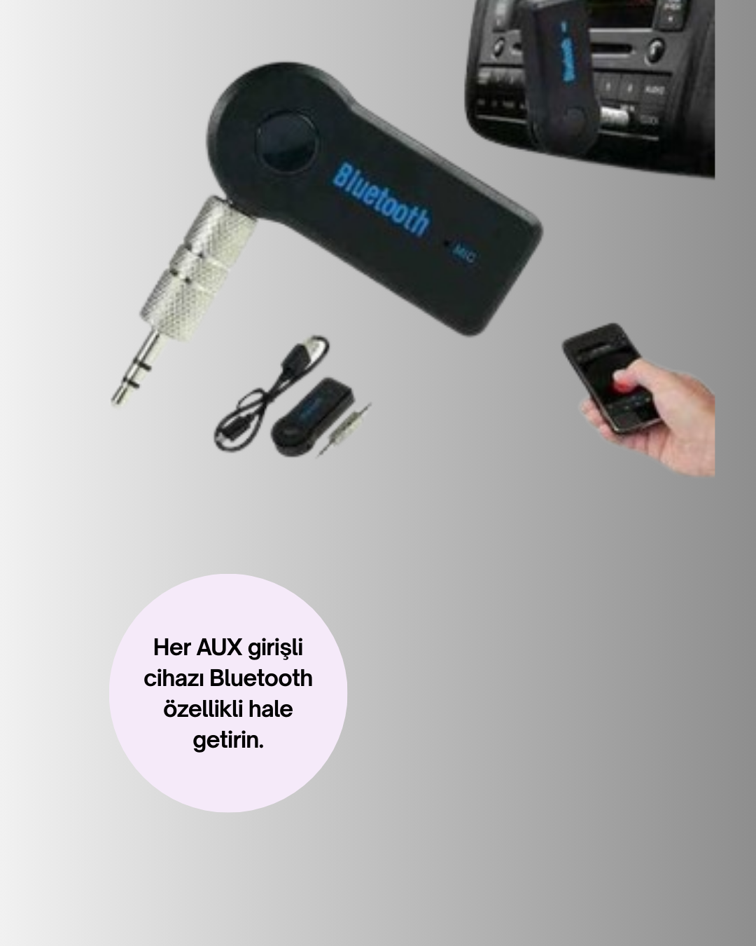 Kablosuz Bağlantı ile Müzik ve Görüşme Araç Kiti