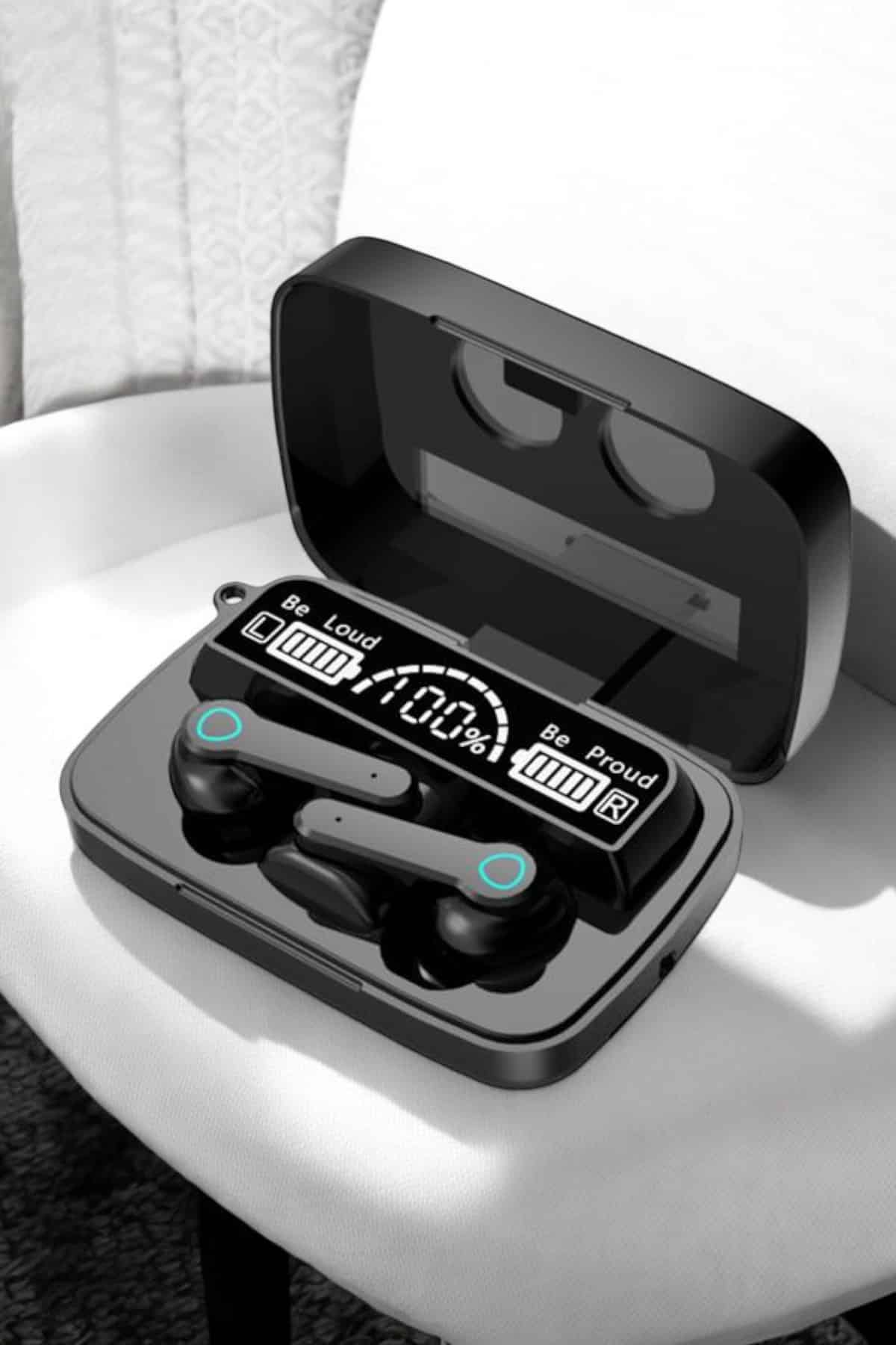 Bluetooth Kulaklık Dijital Göstergeli Kablosuz Uzun Pil Ömrü