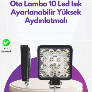 Geniş Aydınlatma Açılı LED Araç Farı | İş Makineleri ve Gece Sürüşü İçin