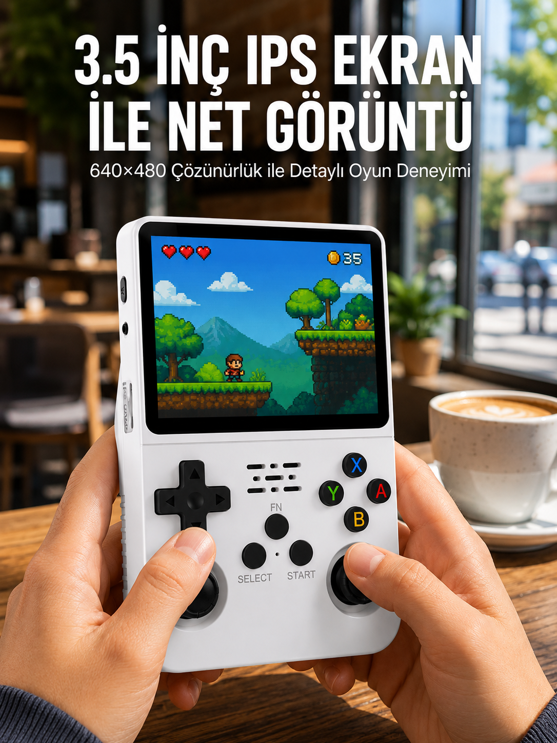 El Tipi Oyun Konsolu 3.5 İnç HD Ekran ve Hafıza Kartı Destekli Yeni Nesil