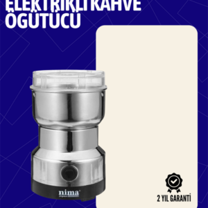 Elektrikli Sessiz Kahve Öğütücü | Çok Fonksiyonlu, 200W, AB Fişli, Kolay Temizlenir