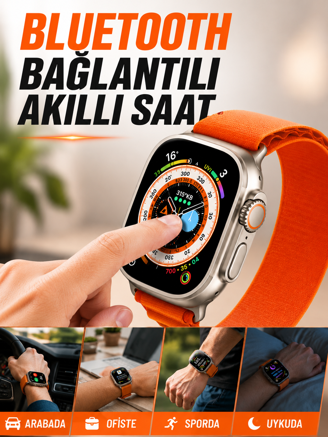 BLUETOOTH BAĞLANTILI AKILLI SAAT