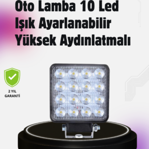 Yoğun Işık Gücüne Sahip LED Far | Traktör, Off-Road ve Kamyonet Uyumlu